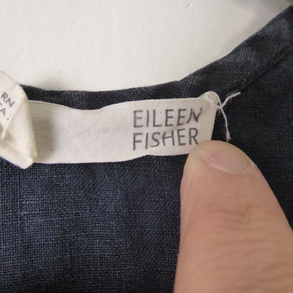 Eileen Fisher Linen Dress Womens SZ XS Sleeveless Boho Lagenlook Lightweight - Picture 7 of 12